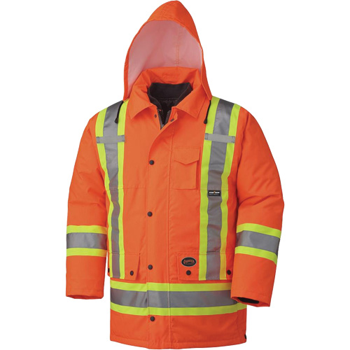 5020 Waterproof 7-in-1 Parka, High Visibility Orange, Small Mukwa Safety Services