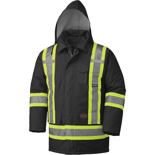5025 Waterproof 7-in-1 Parka, Black, X-Small Mukwa Safety Services