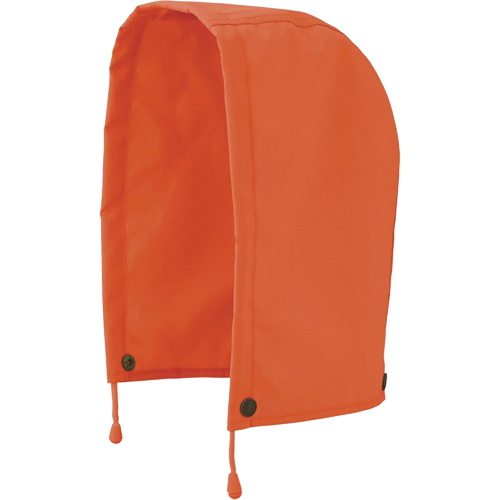 5400H 300D Trilobal Ripstop Waterproof Rain Jacket Hood, High Visibility Orange, Polyester Mukwa Safety Services