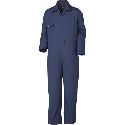 515 Coveralls with Brass Zipper, Men's, Navy Blue, Size 36 Mukwa Safety Services
