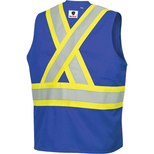 7730 FR-Tech&reg; Flame-Resistant Arc Safety Vest, Small, Royal Blue, 10 cal/cm² Mukwa Safety Services