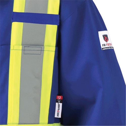 7706 Combinaison ignifuge FR-Tech avec fermetures &agrave; glissi&egrave;re aux jambes, Taille 36, Bleu royal, 9,7 cal/cm² Mukwa Safety Services