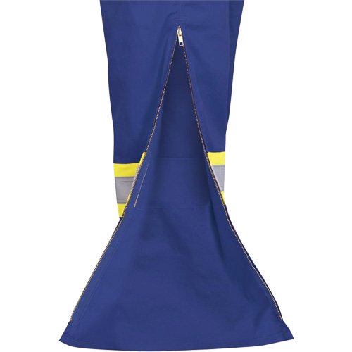 7706 Combinaison ignifuge FR-Tech avec fermetures &agrave; glissi&egrave;re aux jambes, Taille 36, Bleu royal, 9,7 cal/cm² Mukwa Safety Services