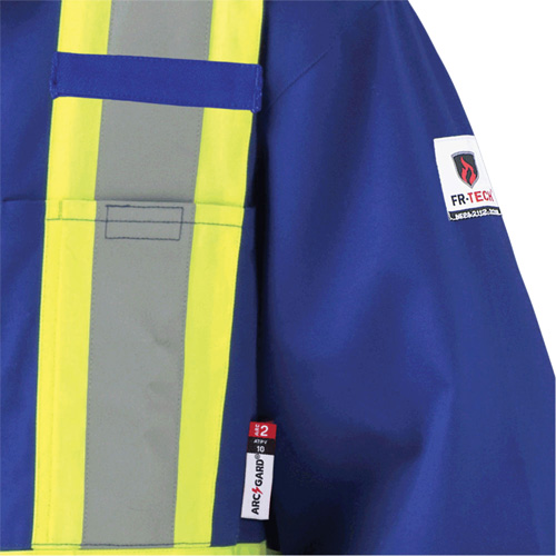 7706T Combinaison ignifuge FR-Tech avec fermetures &agrave; glissi&egrave;re aux jambes, Taille 40 (grand taille), Bleu royal, 9,7 cal/cm² Mukwa Safety Services