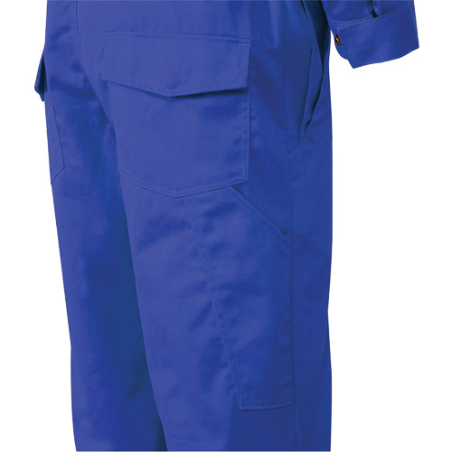 7706T Combinaison ignifuge FR-Tech avec fermetures &agrave; glissi&egrave;re aux jambes, Taille 40 (grand taille), Bleu royal, 9,7 cal/cm² Mukwa Safety Services