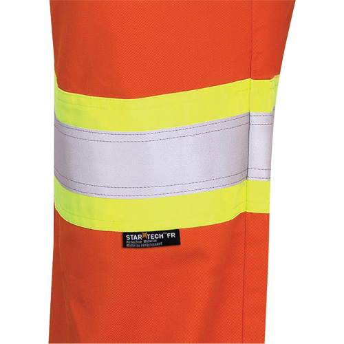 7763 Pantalon de s&eacute;curit&eacute; haute visibilit&eacute; r&eacute;sistant aux arcs &eacute;lectriques FR-Tech 88/12, 38, x 30, Orange haute visibilit&eacute;, 9,7 cal/cm² Mukwa Safety Services
