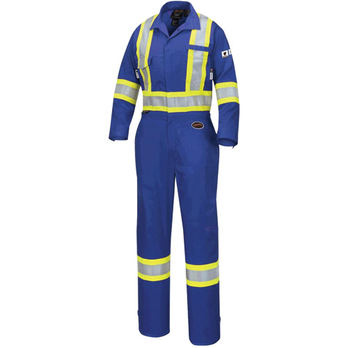 7704W Combinaison FR-Tech ignifuge/contre les arcs pour femme, Taille T-petit, Bleu royal, 10 cal/cm² Mukwa Safety Services