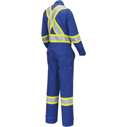 7704W Combinaison FR-Tech ignifuge/contre les arcs pour femme, Taille T-petit, Bleu royal, 10 cal/cm² Mukwa Safety Services