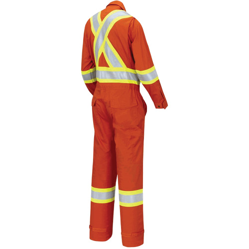 7702W Combinaison FR-Tech ignifuge/contre les arcs pour femme, Taille T-petit, Orange haute visibilit&eacute;, 10 cal/cm² Mukwa Safety Services