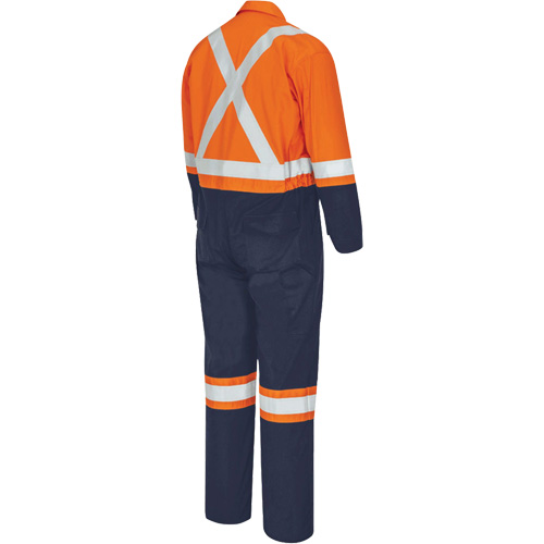 7702BB Combinaison de s&eacute;curit&eacute; FR-Tech 2 tons, Taille 36, Bleu marin/Orange, 10 cal/cm² Mukwa Safety Services