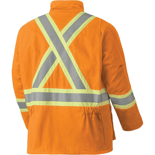 5533 Manteau de s&eacute;curit&eacute; ignifuge, Petit, Orange haute visibilit&eacute;, 58 cal/cm² Mukwa Safety Services