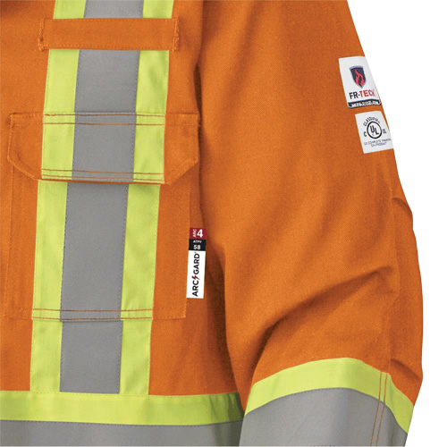 5533 Manteau de s&eacute;curit&eacute; ignifuge, Petit, Orange haute visibilit&eacute;, 58 cal/cm² Mukwa Safety Services