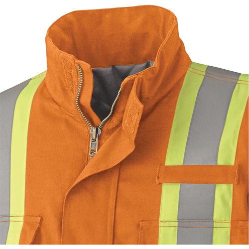 5533 Manteau de s&eacute;curit&eacute; ignifuge, Petit, Orange haute visibilit&eacute;, 58 cal/cm² Mukwa Safety Services