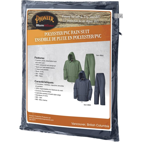 583 V&ecirc;tements imperm&eacute;ables, Polyester/PVC, Petit, Vert Mukwa Safety Services