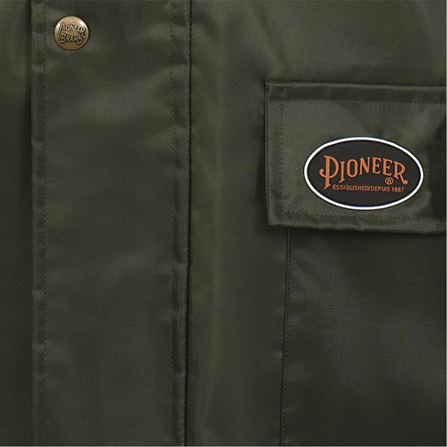 D8120J Manteau &agrave; capuchon ind&eacute;chirable Nailhead pour planteur d'arbres, Polyester/PVC, T-petit, Vert Mukwa Safety Services
