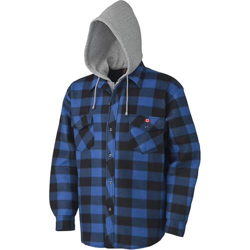 415SS Chemise &agrave; capuche matelass&eacute;e, Hommes, Petit, Multicolore Mukwa Safety Services