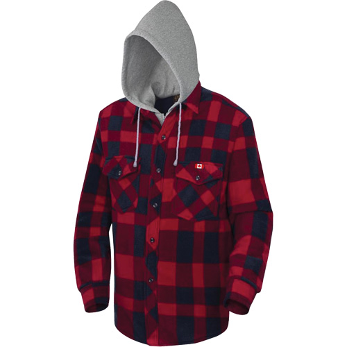 415RB Chemise &agrave; capuche matelass&eacute;e, Hommes, Petit, Multicolore Mukwa Safety Services