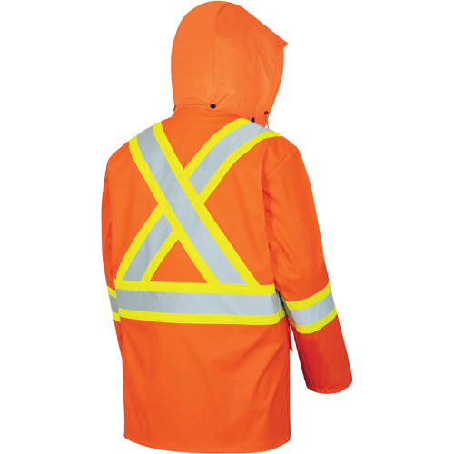 5892PKT Veste de s&eacute;curit&eacute; imperm&eacute;able &agrave; haute visibilit&eacute; ignifuge, T-petit, Orange haute visibilit&eacute; Mukwa Safety Services