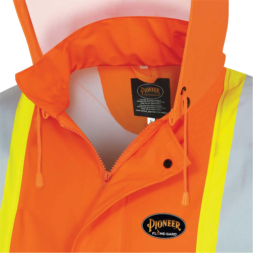 5892PKT Veste de s&eacute;curit&eacute; imperm&eacute;able &agrave; haute visibilit&eacute; ignifuge, T-petit, Orange haute visibilit&eacute; Mukwa Safety Services