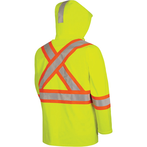 5881 FR/Arc-Rated Waterproof Rain Jacket, X-Small, High Visibility Yellow, 10 cal/cm² Mukwa Safety Services