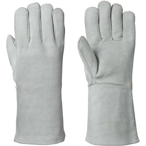 830 Fleece-Lined Welder's Gloves, Split Cowhide, Size Medium Mukwa Safety Services