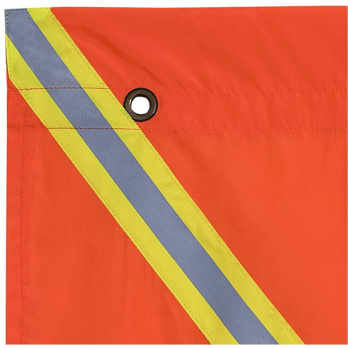 353 Flag with Reflective Tape, Polyester Mukwa Safety Services