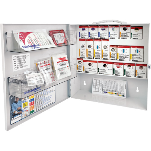 SmartCompliance&reg; First Aid Cabinet, Meets CSA Z1220-17 Type 2 Low-Risk Environment, Small (2-25 Workers) Mukwa Safety Services