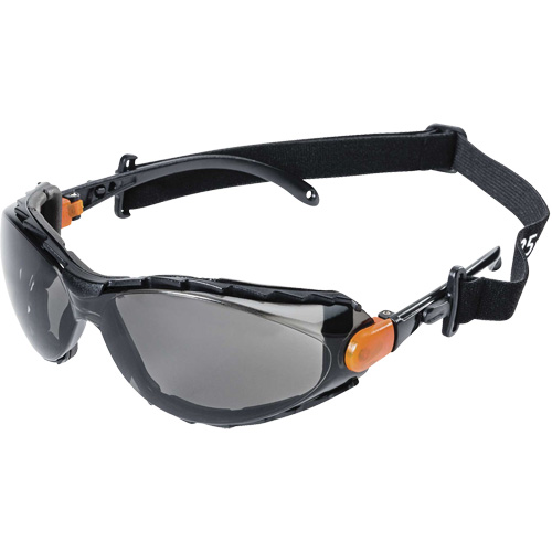 XPS502 Sealed Safety Glasses, Smoke Lens, Anti-Fog/Anti-Scratch Mukwa Safety Services