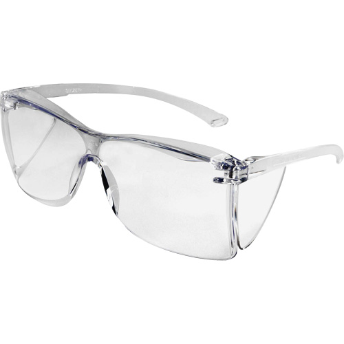 Guest-Gard OTG Safety Glasses, Clear Lens, ANSI Z87+/Meets/Exceeds CSA Z94.3 Mukwa Safety Services