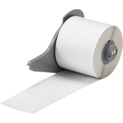 All-Weather Permanent Adhesive Label Tape, Vinyl, White, 2" Width Mukwa Safety Services