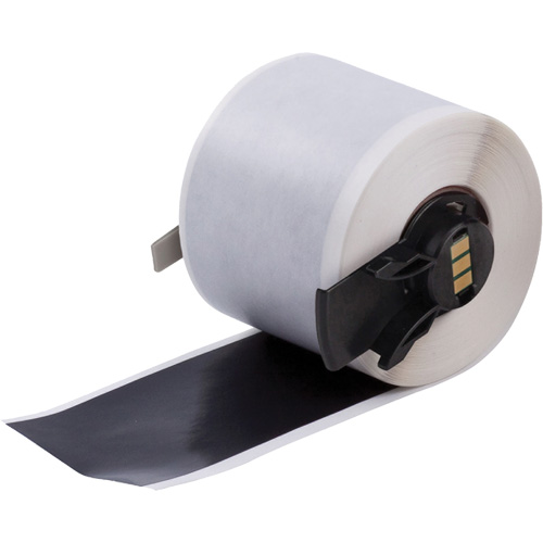 Multi-Purpose Label Tape, Vinyl, Black, 1.9" Width Mukwa Safety Services