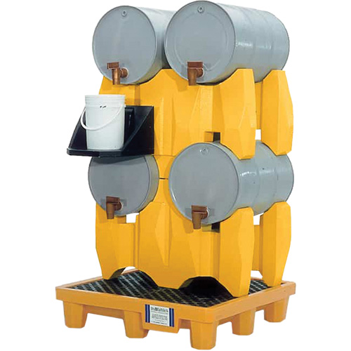 Syst&egrave;me de confinement Ultra-Drum sans drain pour 4 barils, 53" lo x 53" la x 77,8" ha, 3000 gal. US Capacit&eacute; Mukwa Safety Services