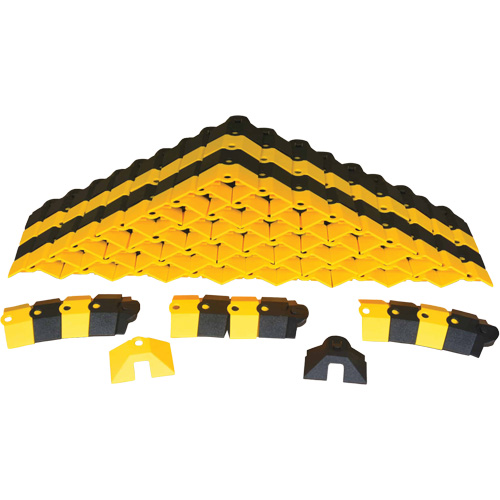 Bulk Box Ultra-Sidewinder Cable Protection System – 24 pieds, 288" x 9,8" x 1,4", 2000 lb (1 tonne) Mukwa Safety Services