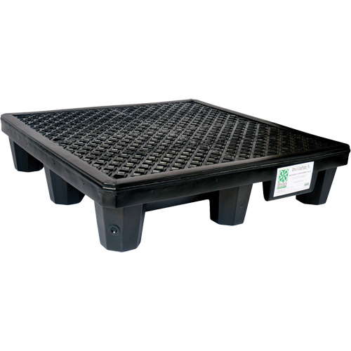 4-Drum Economy Ultra-Spill Pallet&reg;, 66 US gal. Spill Capacity, 53" x 53" x 11.8" Mukwa Safety Services