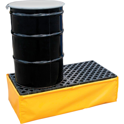 2-Drum Flexible Ultra-Spill Pallet&reg;, 66 US gal. Spill Capacity, 48" x 24" x 14" Mukwa Safety Services