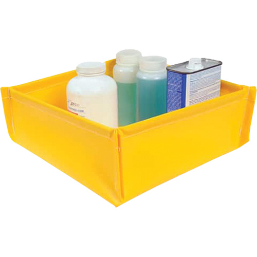 Flexible Ultra-Utility Tray&reg;, 12" L x 12" W x 4.8" H, 1.5 US Gal. Spill Capacity Mukwa Safety Services
