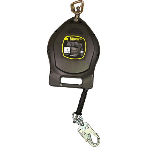 Falcon+ Self-Retracting Lifeline, 50', Galvanized Steel, Swivel Mukwa Safety Services