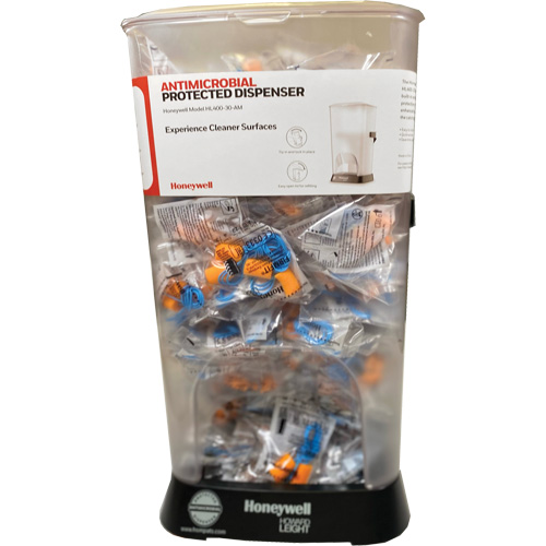 HL400 AM Corded Earplug Dispenser with FF-30 Earplugs Canister Mukwa Safety Services