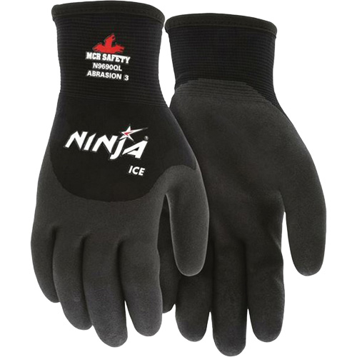 Ninja&reg; Ice Insulated Winter Gloves, Medium, HPT Coating, 15 Gauge, Nylon Shell Mukwa Safety Services