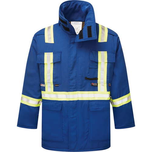 Westex&reg; DH Antistatic 6.5 oz. Flame Resistant Insulated Parka, 3X-Large, Royal Blue Mukwa Safety Services