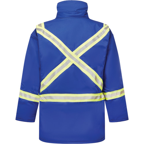 Avenger 9 oz. Flame Resistant Insulated Parka, X-Large, Royal Blue Mukwa Safety Services