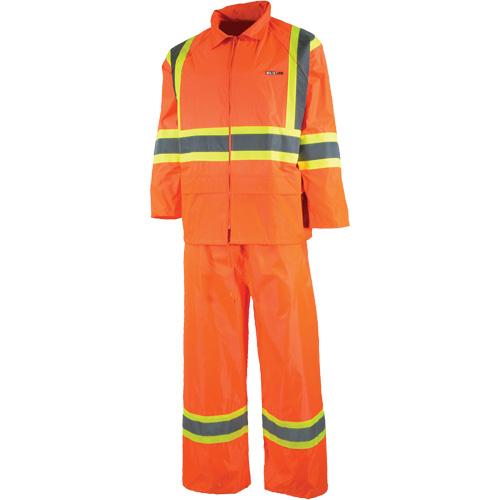 V&ecirc;tement imperm&eacute;able &eacute;tanche, Nylon/PVC, T-petit, Orange haute visibilit&eacute; Mukwa Safety Services