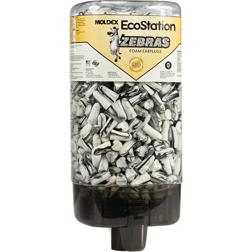 EcoStation&reg; Earplug Dispenser with Zebras Earplugs Mukwa Safety Services
