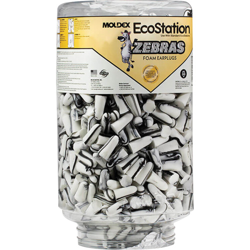 Zebras Disposable Earplugs Refill for EcoStation&reg;  Earplug Dispenser, Bulk - Canister Mukwa Safety Services