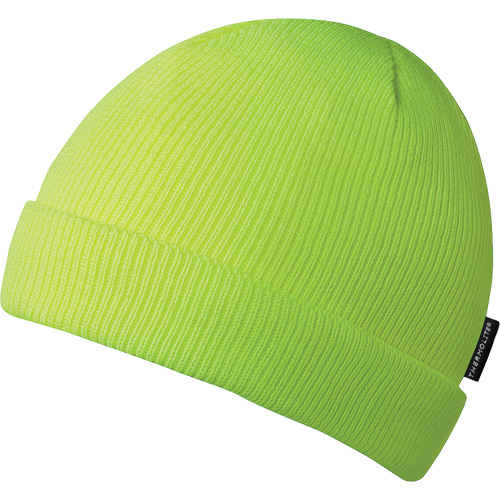 5567A Toque, Acrylic Lining, One Size, High-Visibility Lime-Yellow Mukwa Safety Services