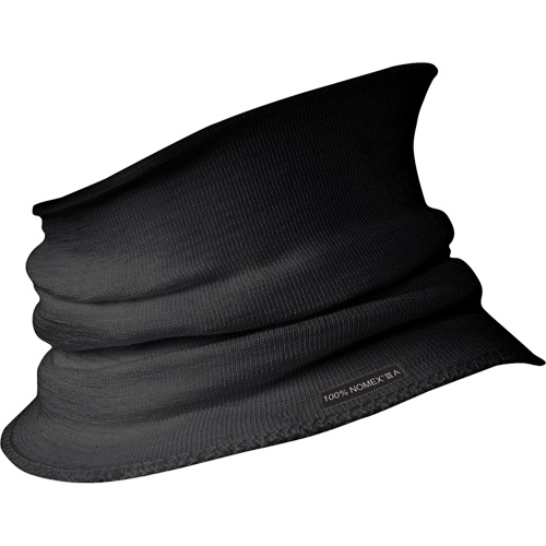 C207BK Cache-cou et coupe-vent ignifuges, Noir, Nomex Mukwa Safety Services