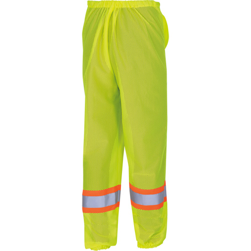 5670 Traffic Safety Pants, Polyester, 2X-Small/X-Small, High Visibility Lime-Yellow Mukwa Safety Services