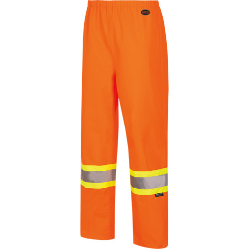 5627W Women's Waterproof Bib Pants, Polyester/Polyurethane, X-Small, High Visibility Orange Mukwa Safety Services