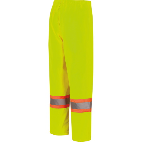 5629W Women's Waterproof Bib Pants, Polyester/Polyurethane, X-Small, High Visibility Lime-Yellow Mukwa Safety Services