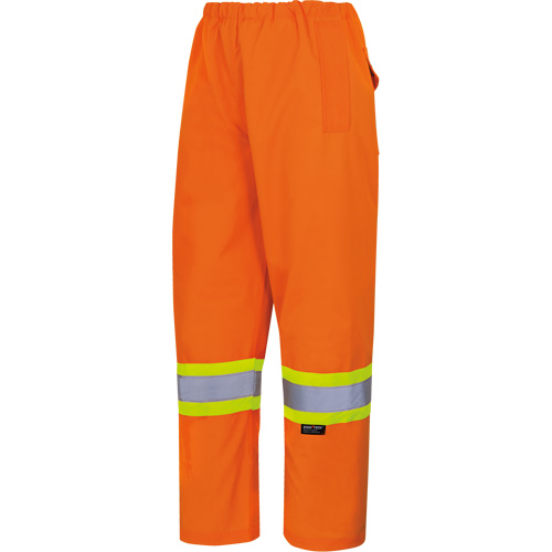 5586 450D Waterproof Safety Pants, Polyester/Polyurethane, 4X-Large, High Visibility Lime-Yellow Mukwa Safety Services